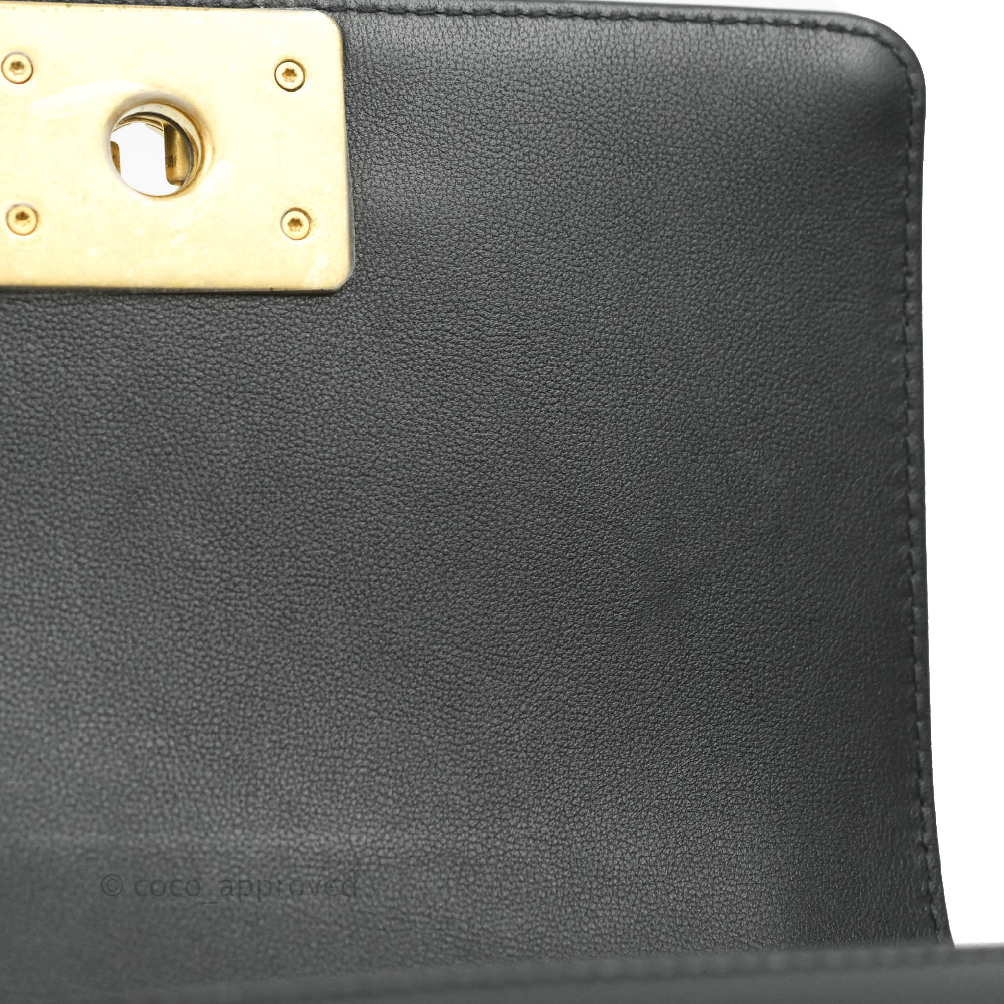 Chanel Boy Quilted Small Handbag Black Calfskin Leather with Aged Gold Hardware - Perfect for Evening Events, Parties & Luxury Fashion Accessories