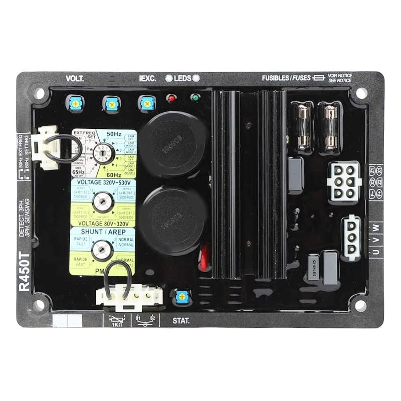 Liseal R450T Automatic Voltage Regulator (AVR) for Generators - Industrial Grade Power Stabilizer for Home & Commercial Use - Perfect for Power Outages, Workshops & RV Electricity Regulation