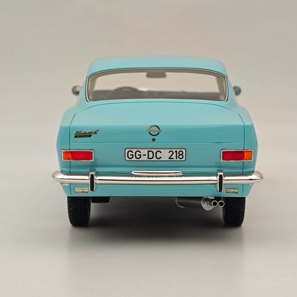 1:18 Scale Opel Kadett B Coupe 1966 Blue Resin Diecast Model Car - Limited Edition Collectible for Car Enthusiasts & Display in Home/Office