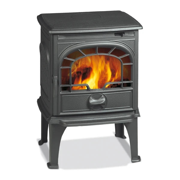 Dovre 250 CBS Cast Iron Stove - High Efficiency Wood Burning Fireplace for Home Heating & Cozy Ambiance - Perfect for Living Rooms, Cabins & Outdoor Spaces
