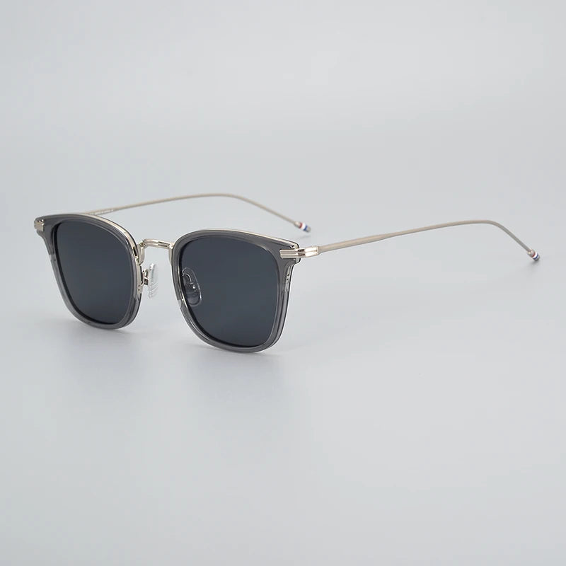 Polarized Square Sunglasses for Men - Black Full Rim Alloy Frame X905 - UV Protection for Driving, Fishing & Outdoor Activities