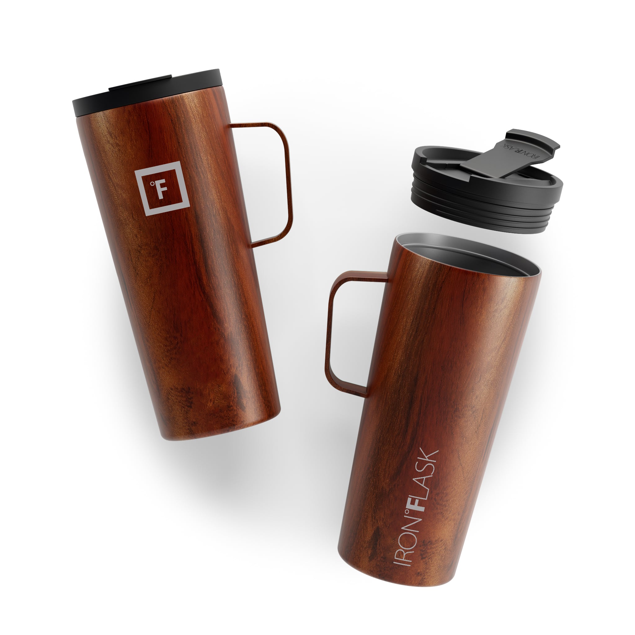 24 Oz Insulated Grip Coffee Mug 2.0 - Leak-Proof Travel Tumbler with Handle for Hot & Cold Drinks - Perfect for Office, Commute, Camping & Outdoor Activities