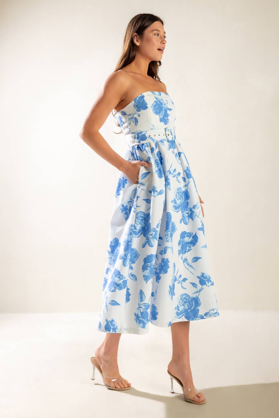 Honestlyy Love Woven Midi Dress - Flowy Summer Dress for Women, Casual Boho Chic Dress for Beach, Vacation & Date Night