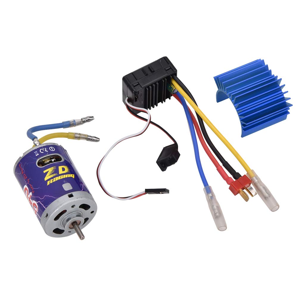 540 Brushed RC Car Motor - High Performance & Durable 1/10 Scale ESC Compatible Motor for RC Buggy & Crawler Cars (Blue) | Perfect for Off-Road Racing, Rock Crawling & Hobby RC Vehicle Upgrades