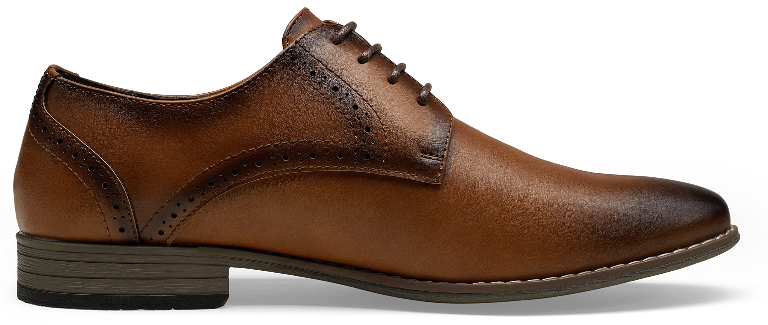 Jousen Men's Oxford Plain Toe Dress Shoes - Classic Formal Derby Shoes for Business, Office & Wedding | Comfortable Leather Dress Shoes for Men
