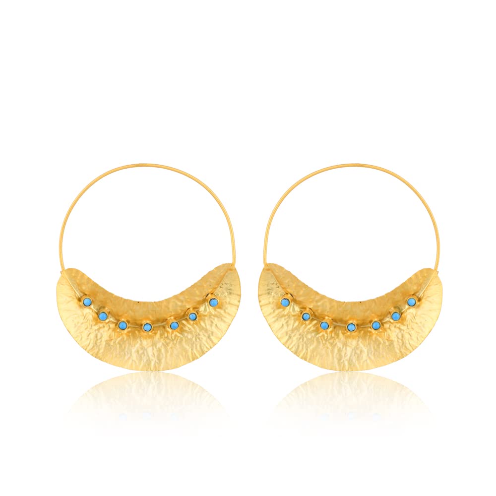 Handmade African Fulani Big Hoop Earrings - Unique Mother's Day Gift from Daughter or Son - Perfect for Birthday, Anniversary, Wedding & Christmas - Boho Chic Jewelry for Women - Great for Date Night, Parties & Special Occasions