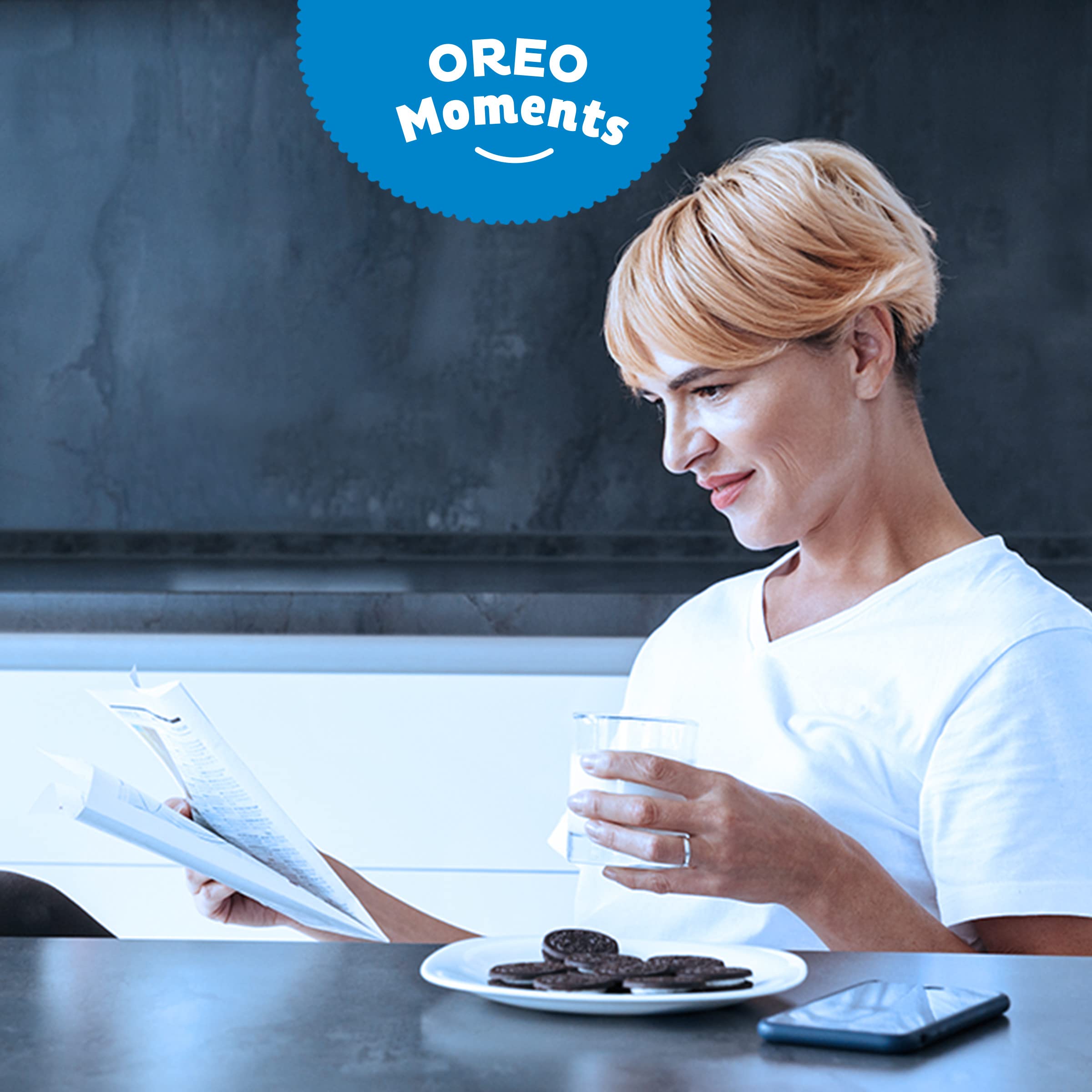 OREO Chocolate Sandwich Cookies, 12 Pack (2.4 oz Each) - Perfect for School Lunch Boxes, Office Snacks & Afternoon Tea Treats