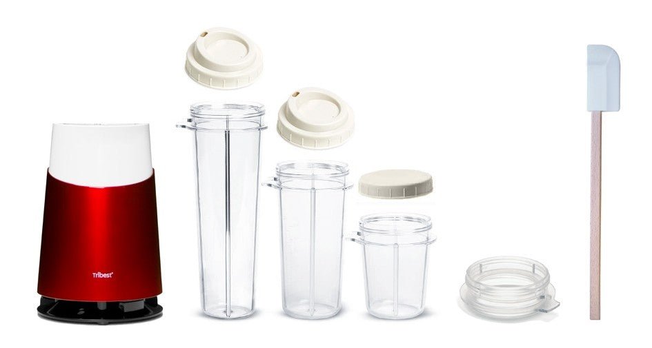Tribest Glass Personal Blender - 400W High-Speed Countertop Blender for Smoothies, Shakes & Food Prep - BPA-Free Glass Jar & Stainless Steel Blades - Perfect for Home, Office, Gym & Healthy Lifestyle