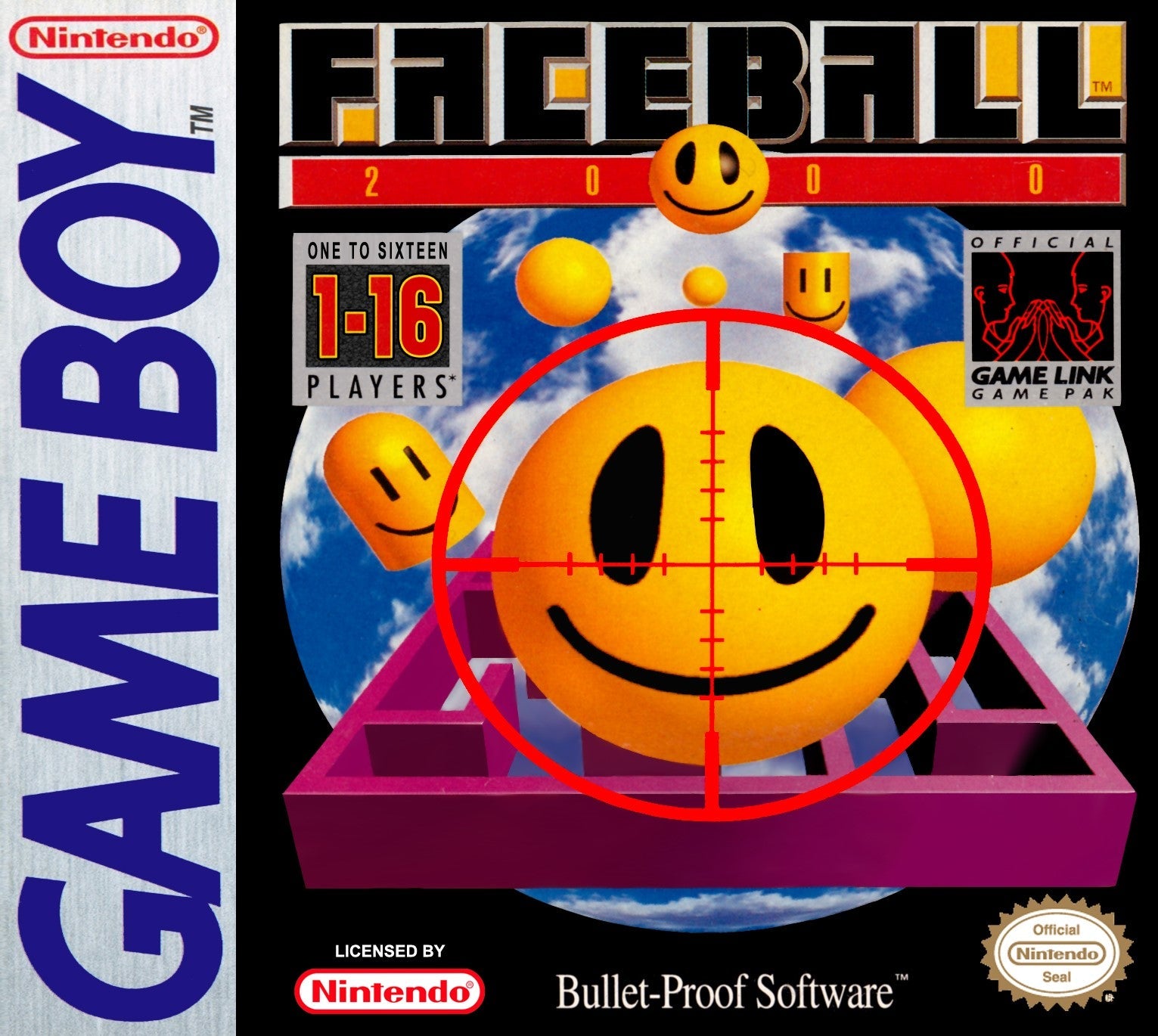 Used Faceball 2000 Game Boy Video Game - Retro Nintendo Handheld Console Collector's Item - Perfect for Gaming Enthusiasts & Nostalgic Play