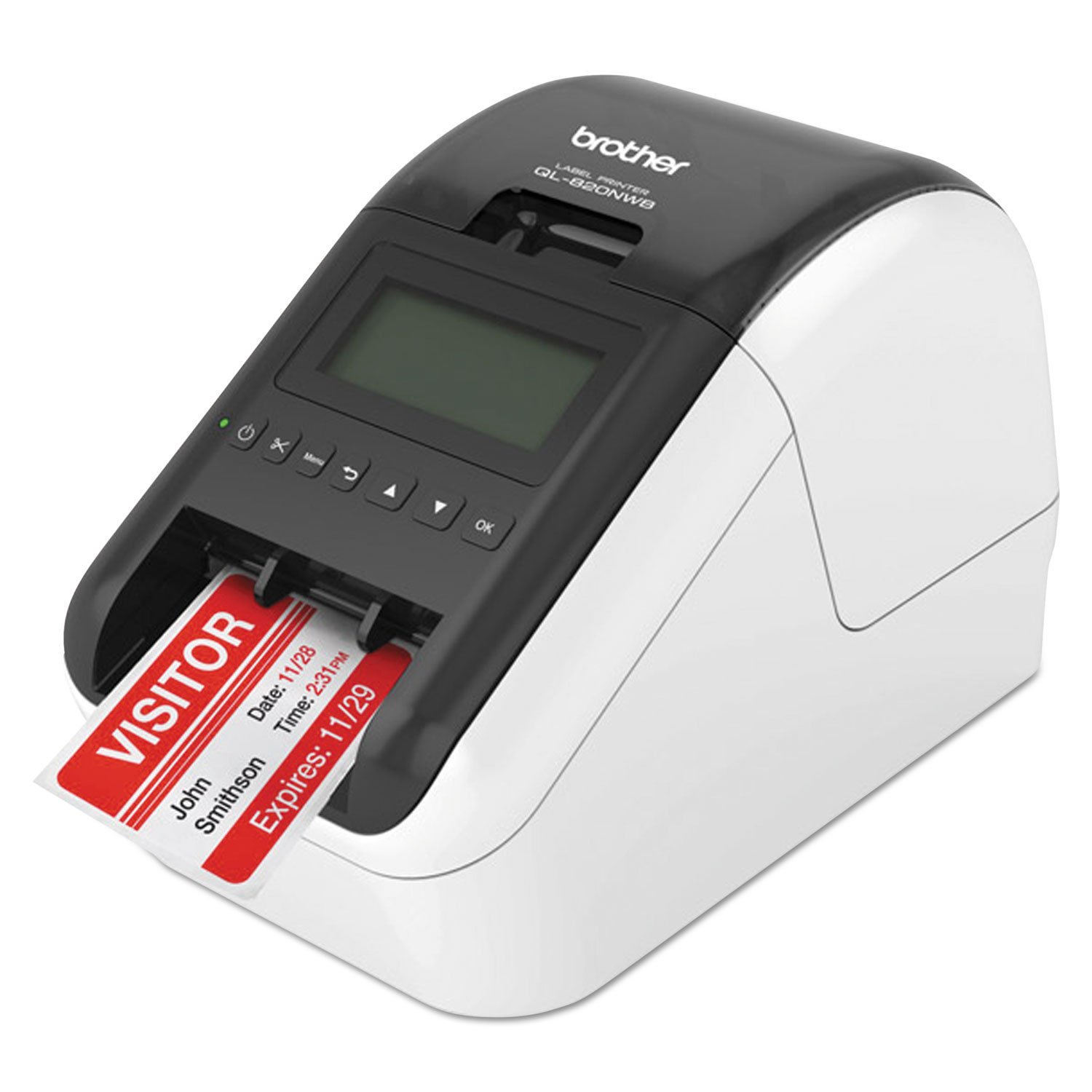Brother QL-820NWB Professional Wireless Label Printer - High-Speed Monochrome Label Maker with USB, WiFi, Ethernet & Mobile Printing | Perfect for Office, Warehouse, Retail & Shipping Labels