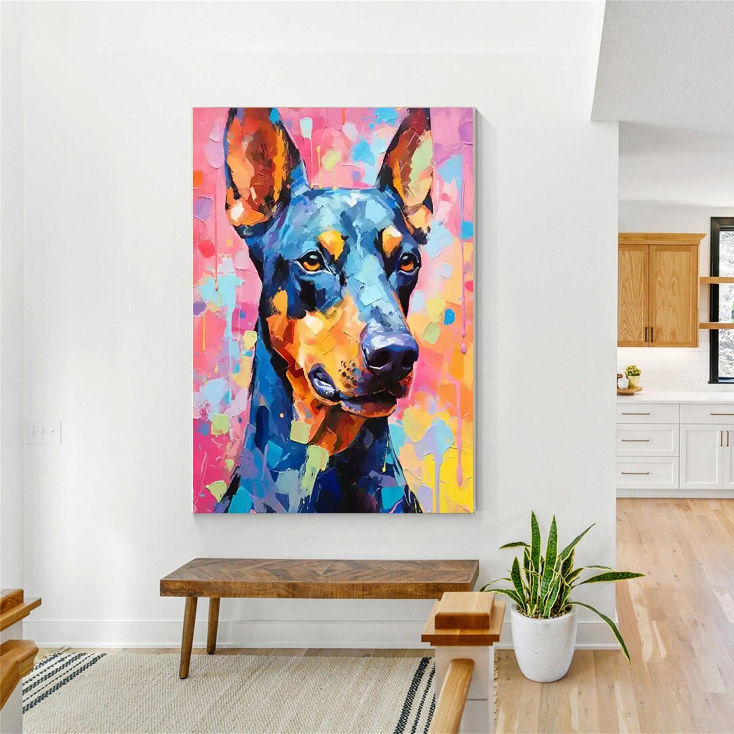 Animal Art Painting #AP149 - Handmade Wildlife Canvas Art for Home & Office Decor | Perfect for Living Room, Bedroom, or Gift