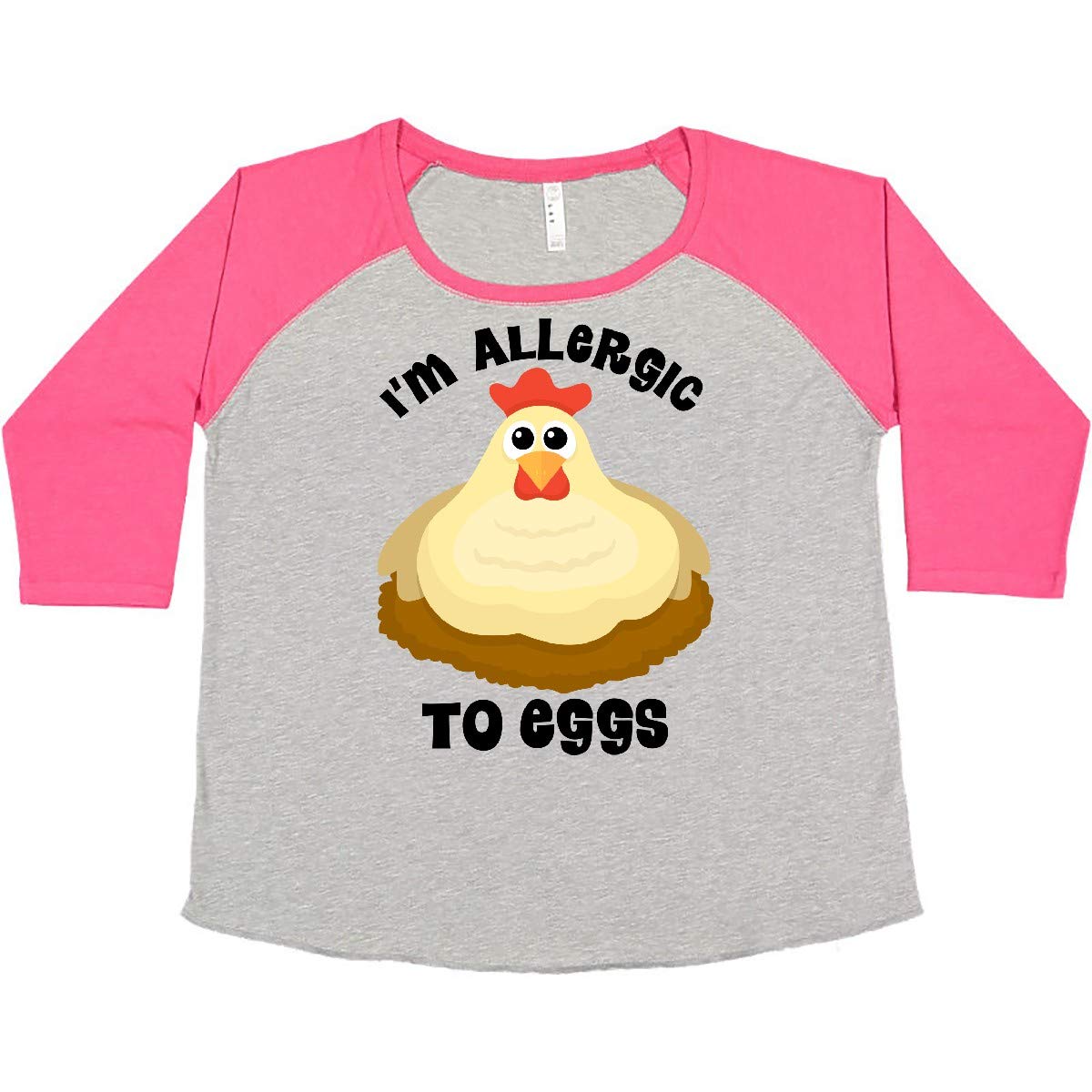 Egg Allergy Awareness Women's Plus Size T-Shirt - Funny Food Allergy Tee for Women with Egg Sensitivity - Perfect for Allergy Support Groups & Food Sensitivity Awareness