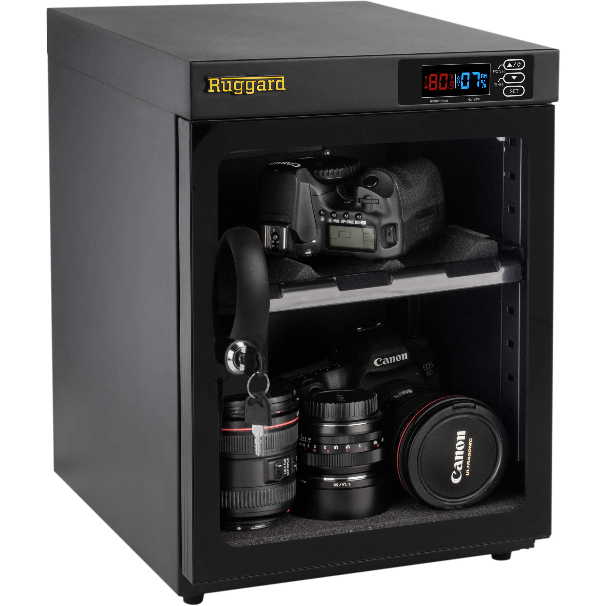 Ruggard 30L Electronic Dry Cabinet - Humidity Control for Camera, Lens & Electronics Storage - Perfect for Photography, Electronics & Moisture-Sensitive Items