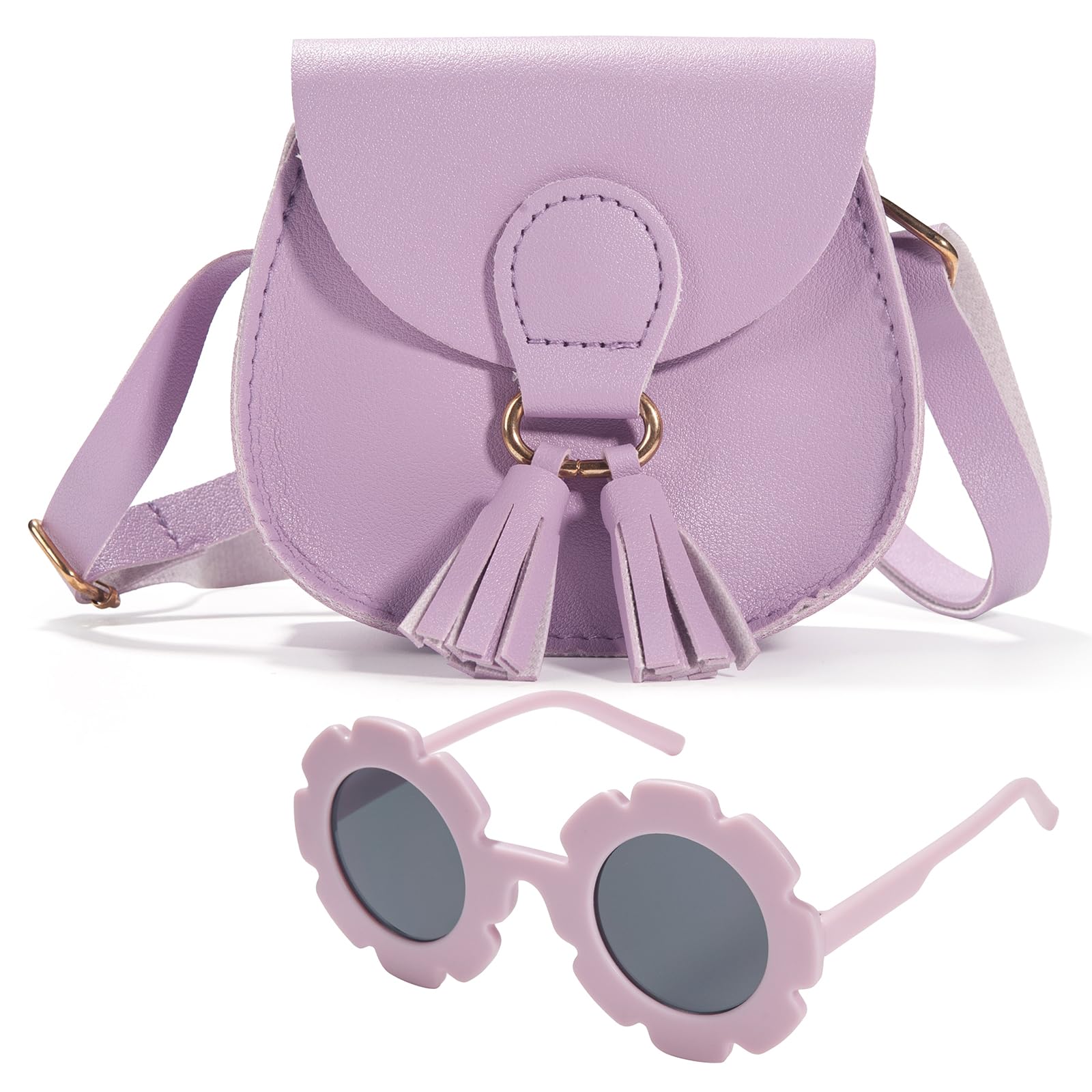 **Girls Crossbody Purse for Kids Age 2-14 | Adjustable Shoulder Bag with Tassel | Cute Toddler Handbag for School, Travel & Playdates**