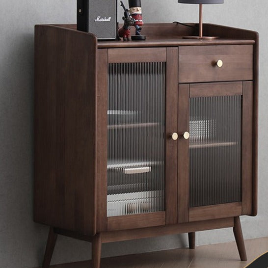 Solid Wood Sideboard Buffet Cabinet - Adriana Hyatt All Solid Wood Storage Console Table (2 Sizes, 4 Colors) for Dining Room, Living Room & Entryway Organization