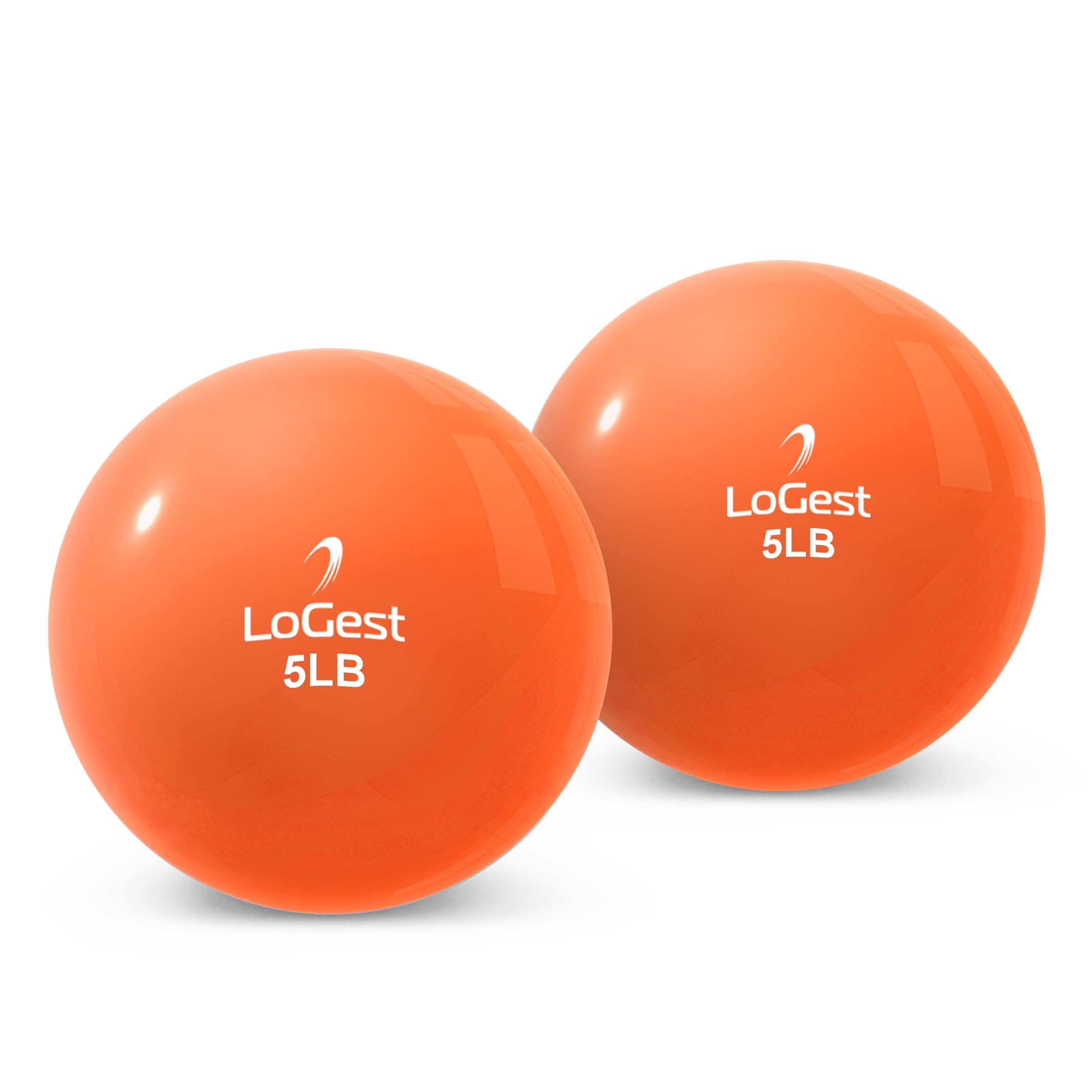 Weighted Exercise Balls Set - 1LB to 6LB Medicine Ball Pair for Strength Training - Color-Coded Toning Balls for Men & Women - Home Gym, Yoga, Pilates & CrossFit Workouts
