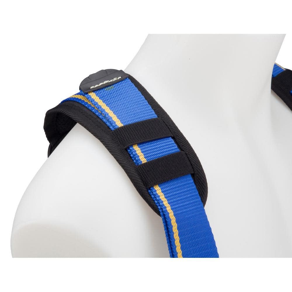 Werner Blue Armor Construction Harness with 3 D-Rings - XL Size for Fall Protection & Roofing Work | OSHA Compliant Safety Gear