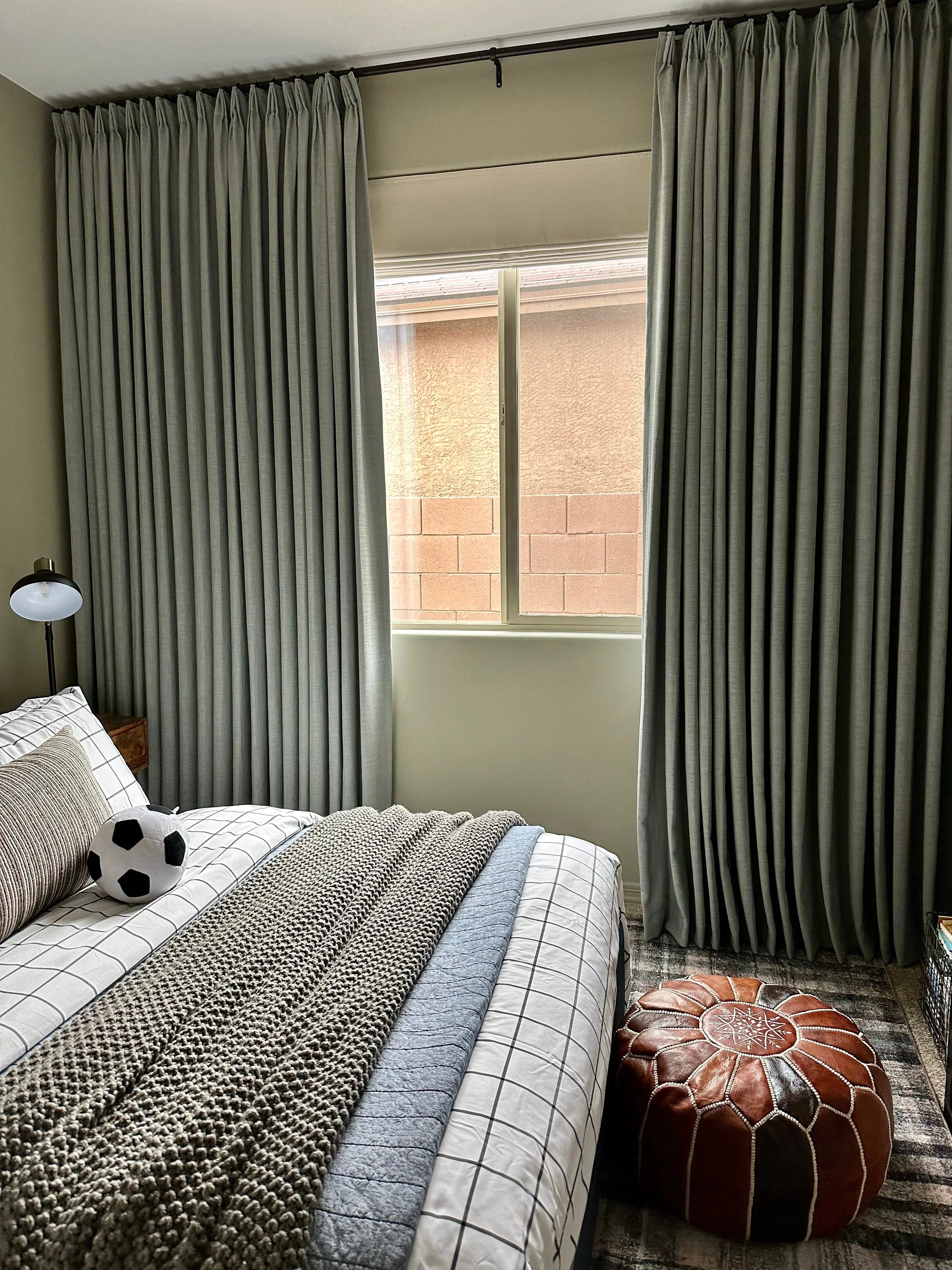 Liz Linen Extra Wide Pleated Curtains for Living Room & Bedroom - Blackout Thermal Insulated Drapes for Home Decor