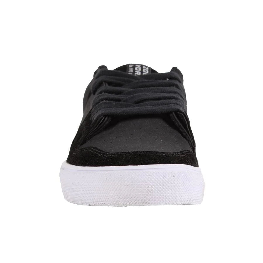 Zoo York Ox Zoopiter Leather Sneakers for Men - Black Skate Shoes for Streetwear & Casual Wear