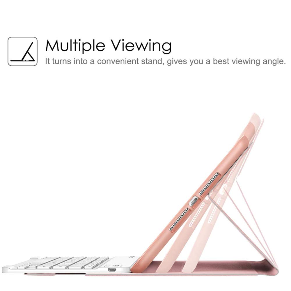 QYiD Touchpad Keyboard Case with Mouse for iPad 8th/7th Gen 10.2