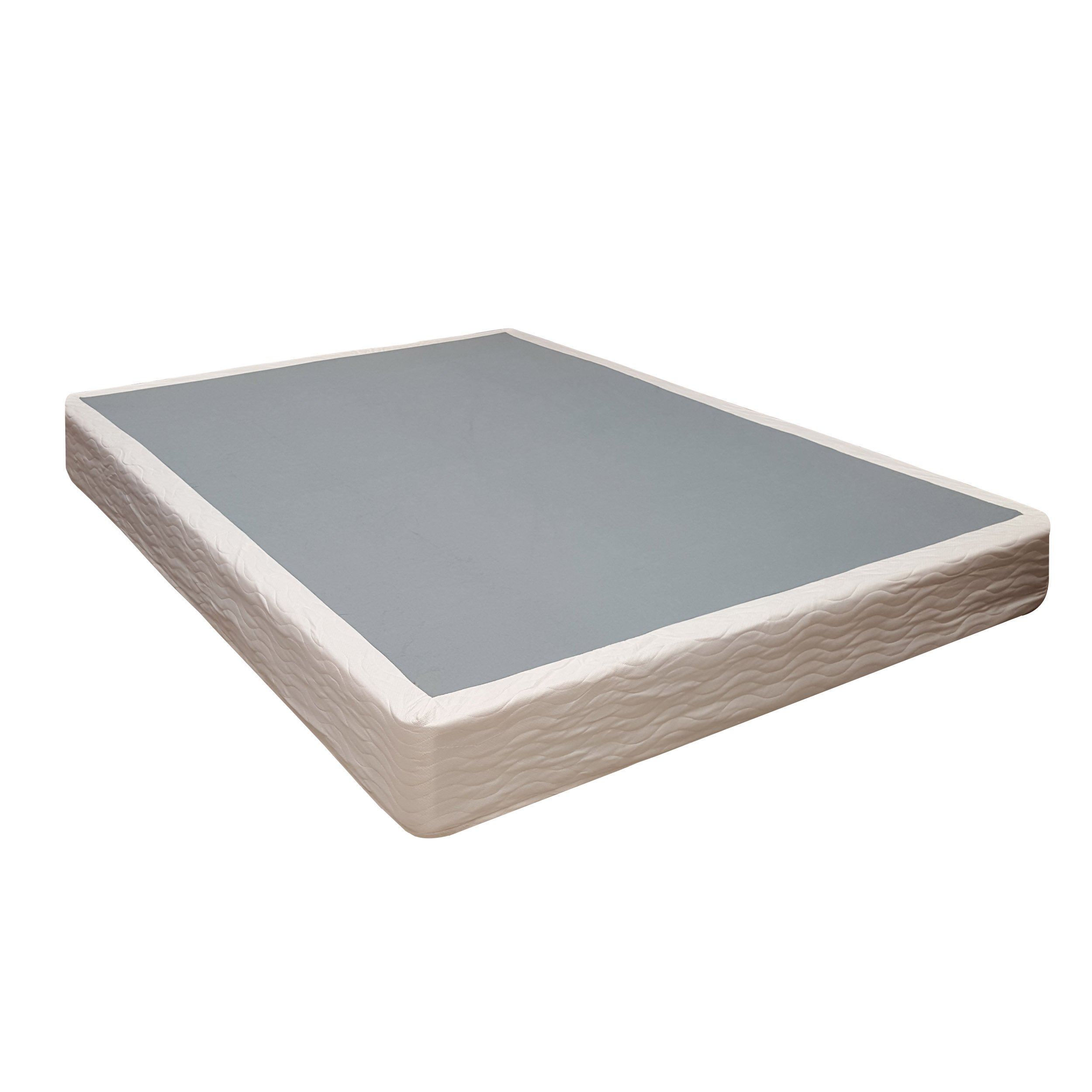 8-Inch Sturdy Box Spring for Mattress Support - Durable & Easy Assemble Natural Wood Foundation for Twin XL Bed - Perfect for Guest Rooms, Dorms & Small Spaces (White)