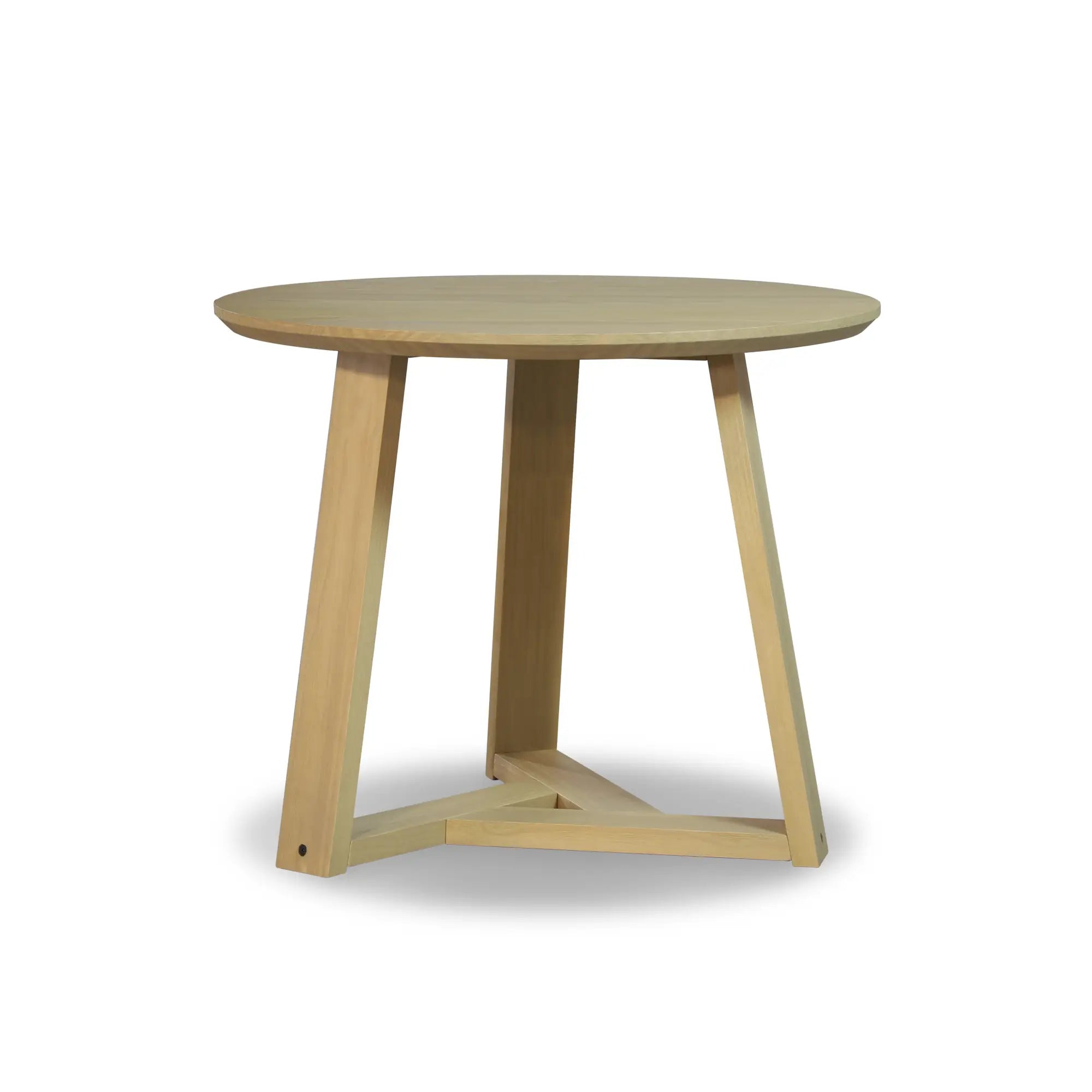 Stylish Cascais Round Dining Table - Modern Wooden Kitchen Table for 4-6 People | Perfect for Small Spaces, Breakfast Nooks & Cozy Family Meals
