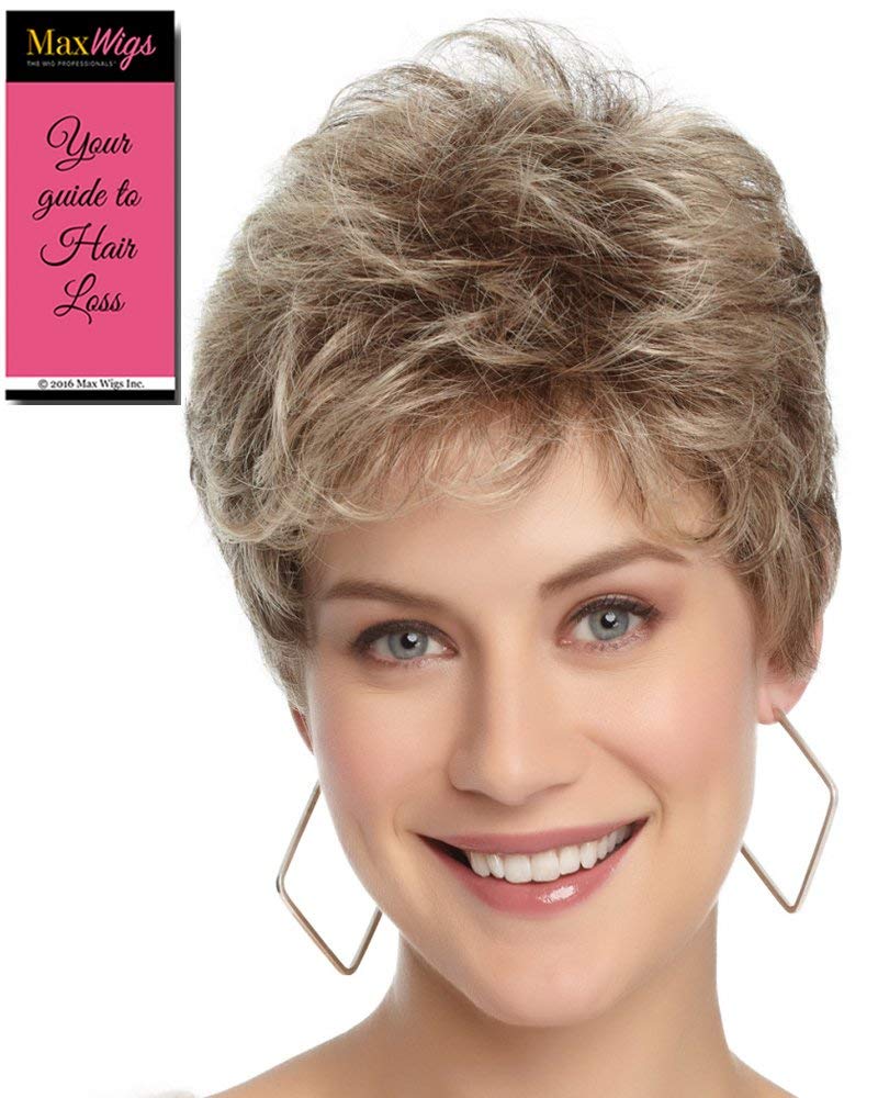 Gabor Wigs Flirt Petite Cap Short Synthetic Wig - Buttered Toast GL15-26 | Precision Layered Small Curls for Women | FlexLite Capless Design with Personal Fit | Includes MaxWigs Hairloss Booklet | Perfect for Daily Wear, Special Occasions & Hair Loss Solutions