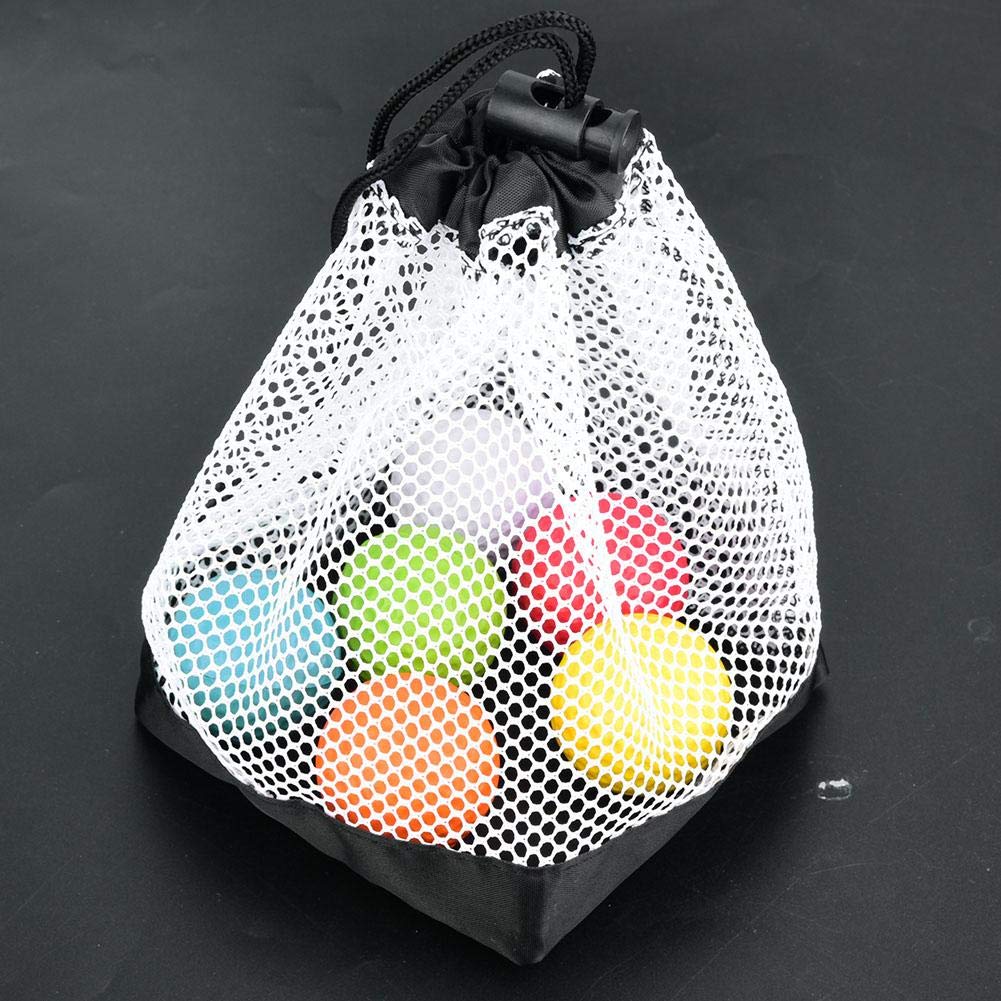 Premium Golf Ball Bag - Large Capacity Nylon Mesh Carry Pouch with Drawstring Closure for Golf & Tennis Balls | Durable Golf Storage Accessory | Perfect for Driving Range, Course Play & Sports Equipment Organization