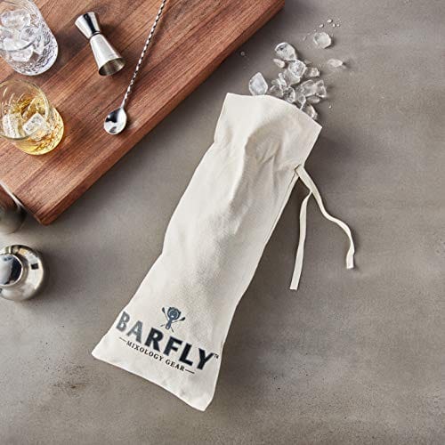 Premium Barfly Ice Bag - Durable & Leak-Proof Cocktail Ice Bag for Bartenders & Home Mixologists | Perfect for Chilling Drinks, Cocktail Making & Home Bar Use