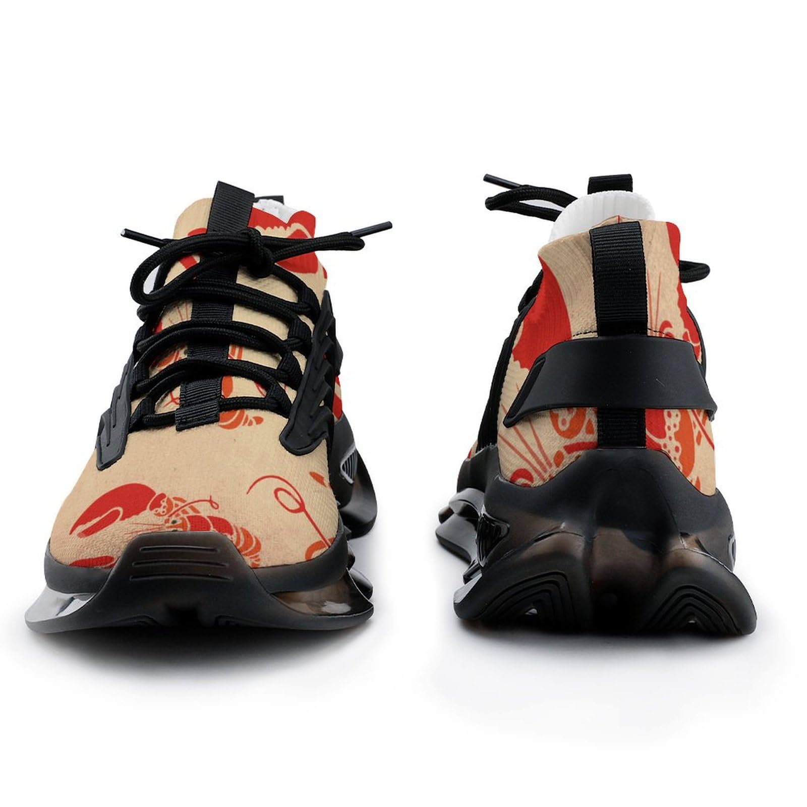 Red Lobster Men's Running Shoes - Lightweight Athletic Sneakers for Gym, Hiking & Outdoor Sports | Breathable Comfort Walking Shoes for Jogging, Workout & Daily Wear