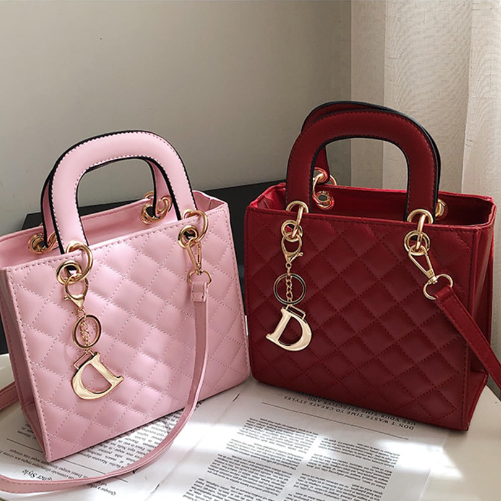 Stylish Faux Leather Crossbody Bag for Women - Trendy Square Shoulder Purse, Fashionable Casual Handbag - Perfect for Work, Travel & Everyday Use