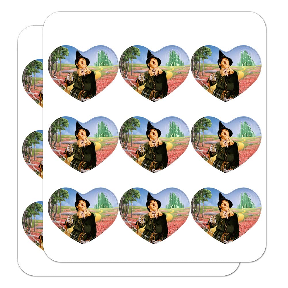 Wizard of Oz Scarecrow Heart-Shaped Planner Stickers - DIY Scrapbook, Calendar & Craft Supplies for Journaling, Bullet Journals & Gift Decoration