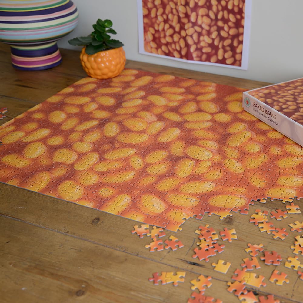 1000 Piece Baked Beans Jigsaw Puzzle - Extra Hard Adult Puzzle Challenge - 19.7