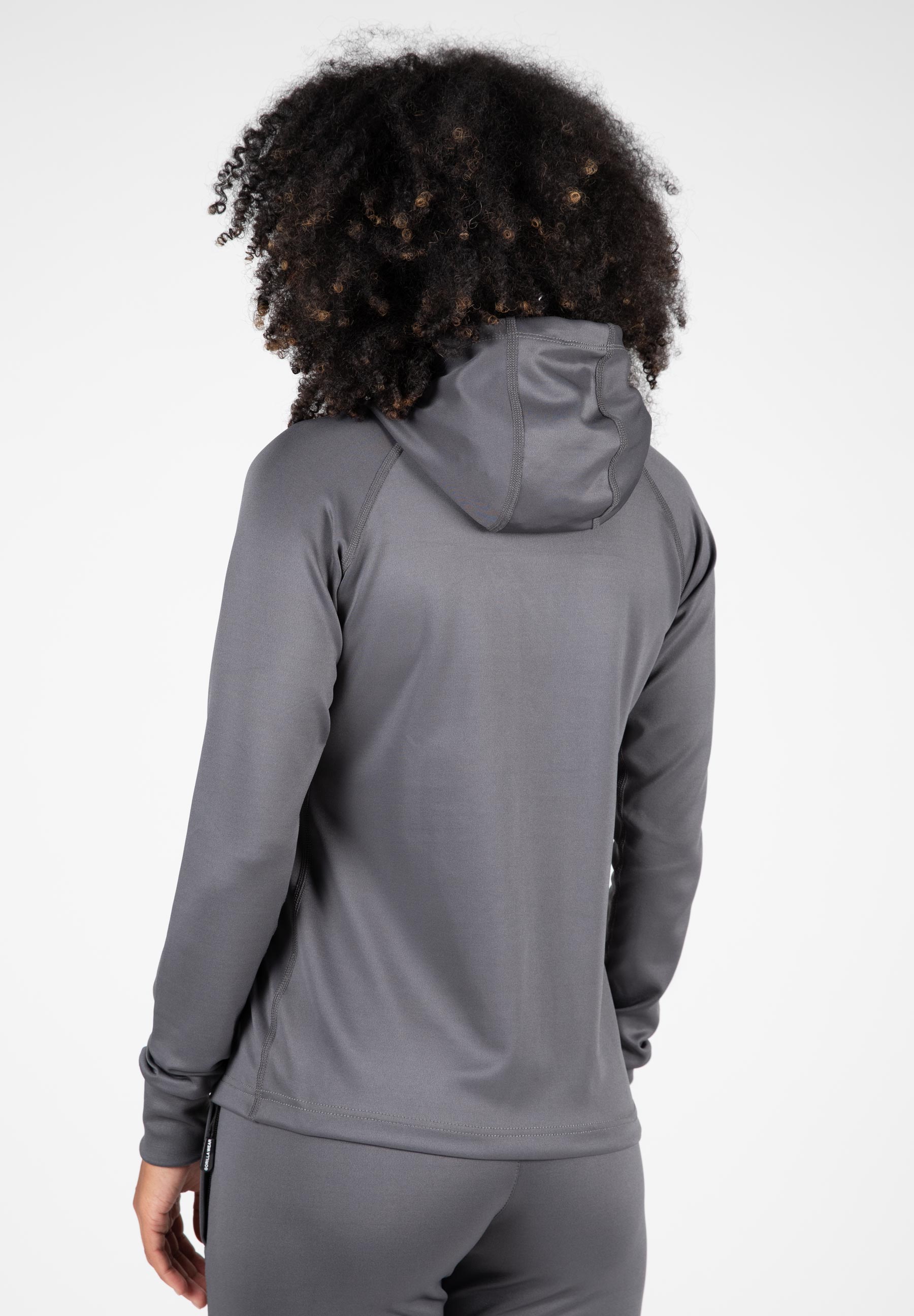 Halsey Track Jacket - Lightweight Running Jacket for Women, Breathable Gray Athletic Jacket for Jogging, Gym & Outdoor Sports