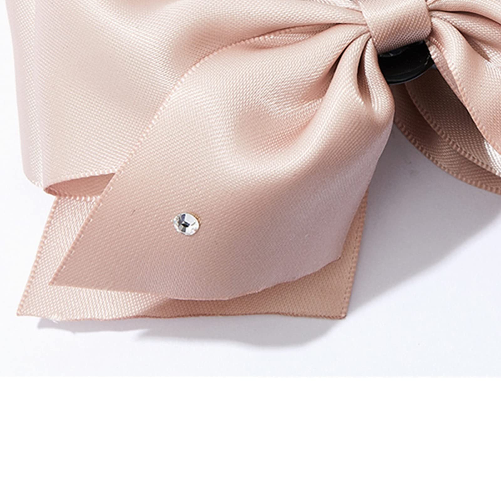 Korean Style Shark Clip Hair Claw - Elegant Lotus Pink Bow Grip Ponytail & Braid Hair Clip for Women | Perfect for Office, Wedding, Party & Daily Hairstyles