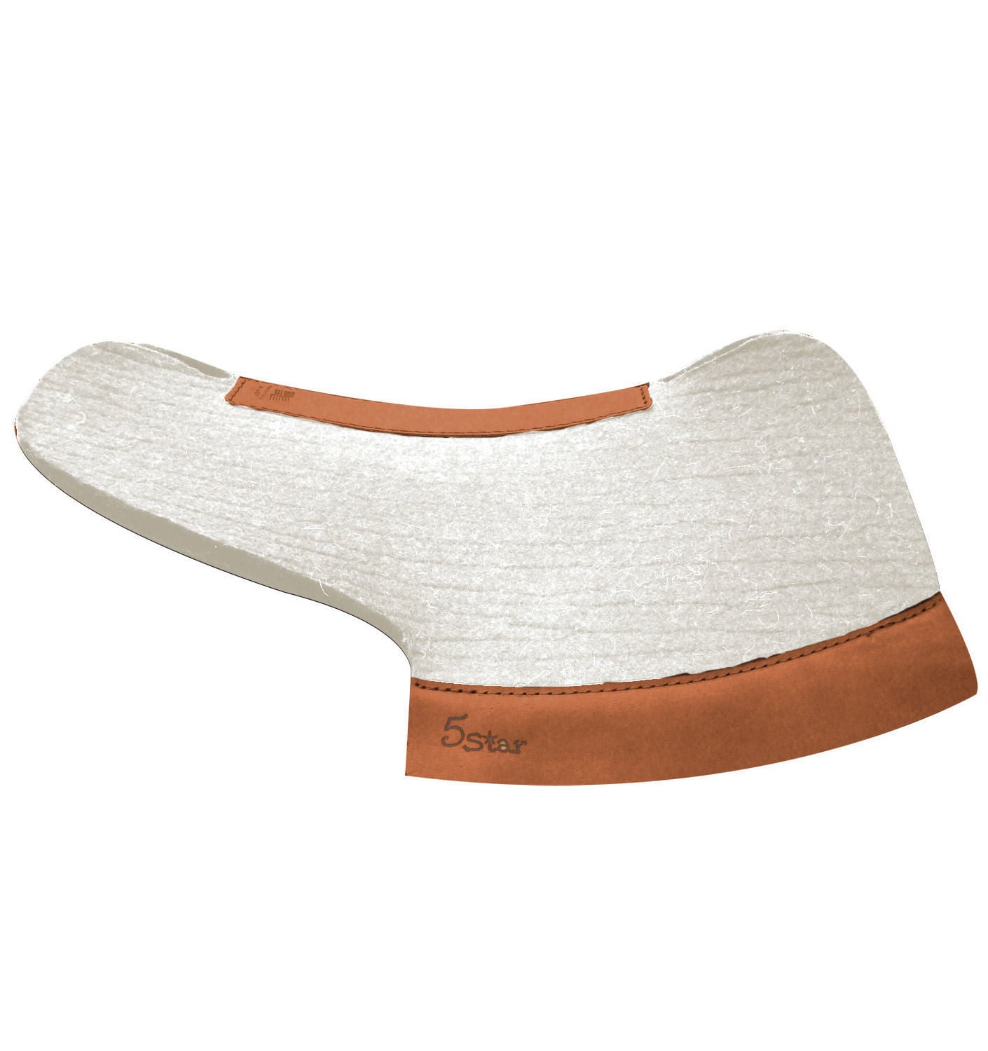 5 Star English Half Pad, 1/2 Inch Thick, Natural Wool - Perfect for Horse Riding, Dressage & Jumping Training