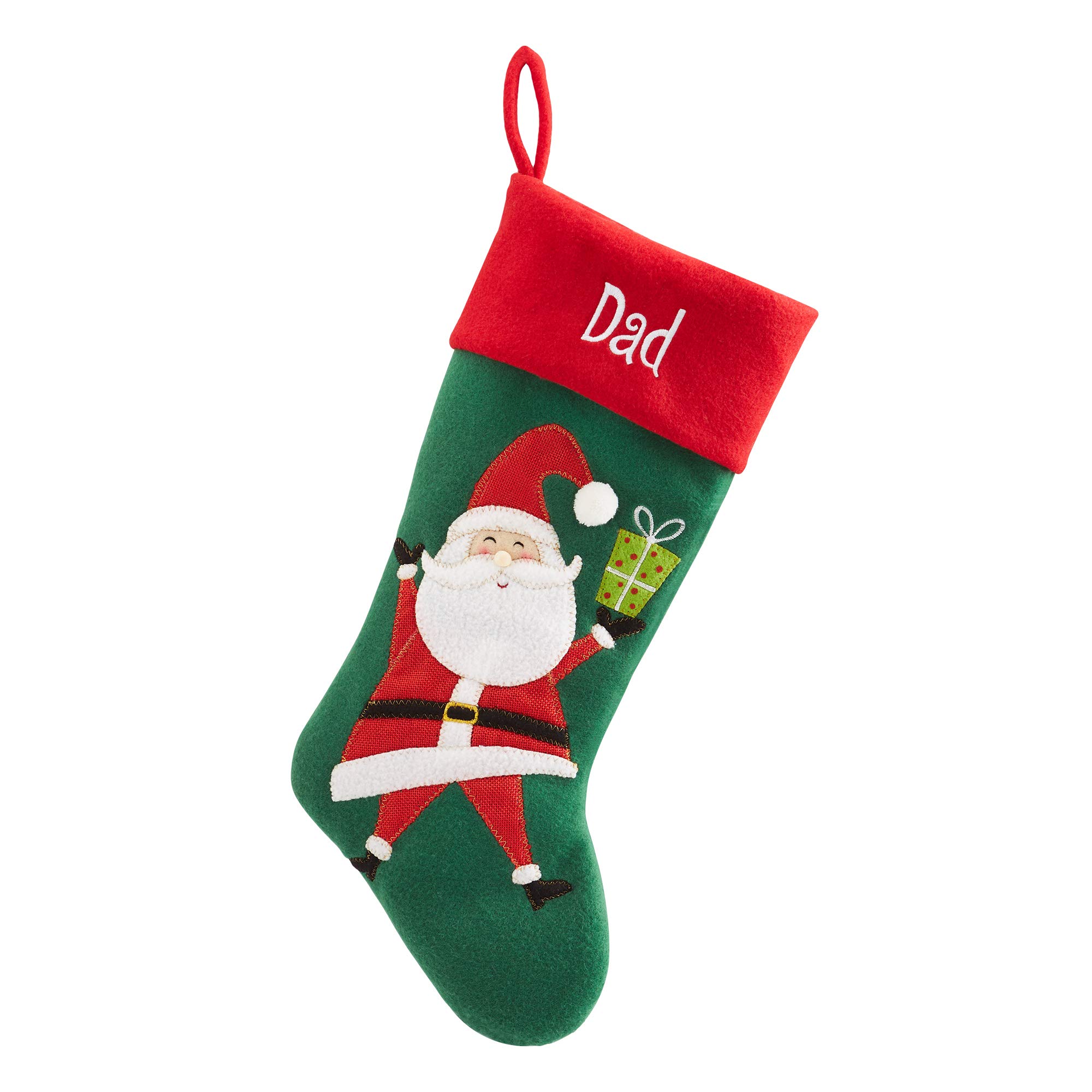 Personalized Christmas Stocking Custom Name Santa Stockings – 17.5 Inch Family Holiday Decor for Fireplace – Fun Christmas Designs for Gifts & Home Decoration
