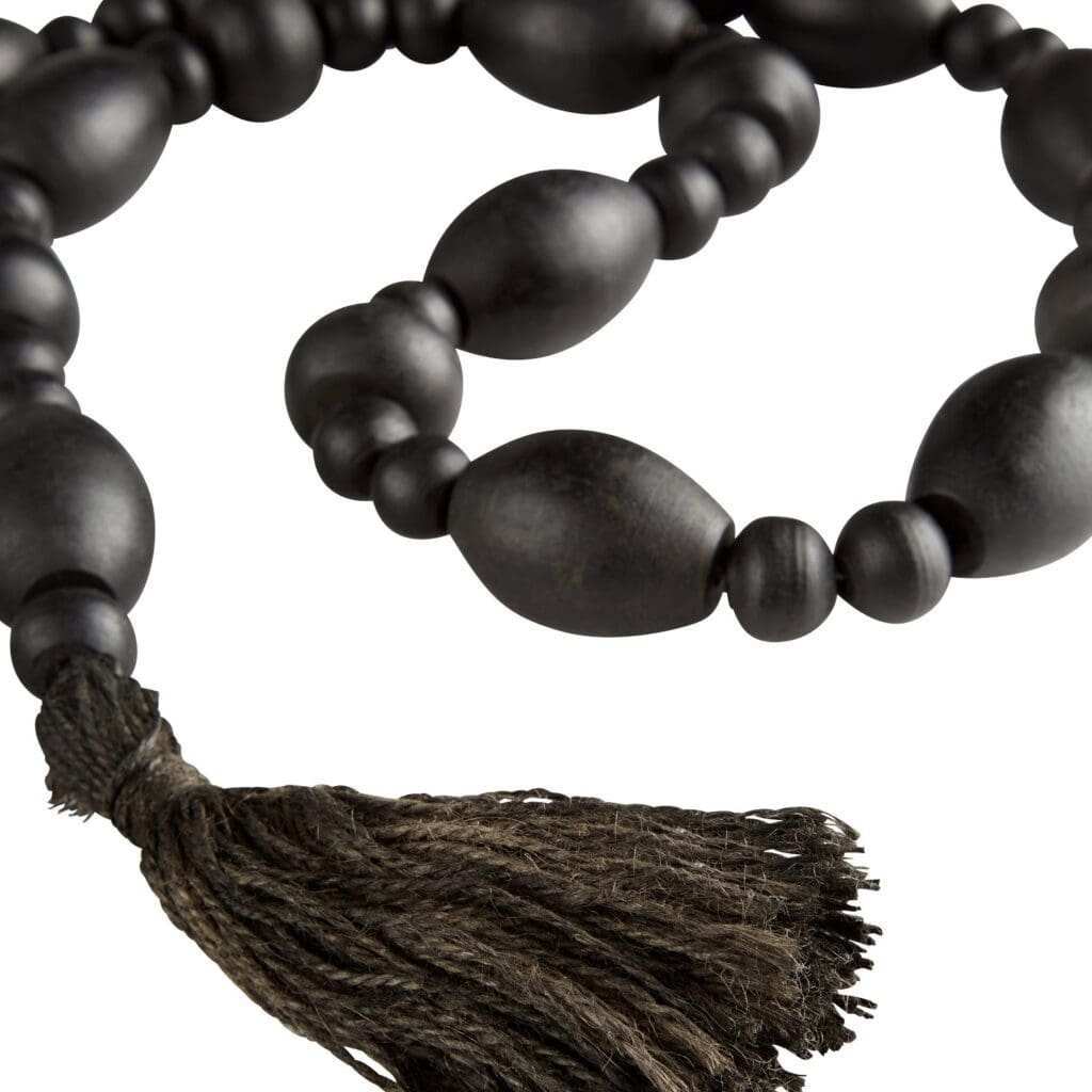 Cyan Design 11140 Black Blizzard Stone Beads - Elegant Handmade Jewelry for Necklaces, Bracelets & DIY Crafting