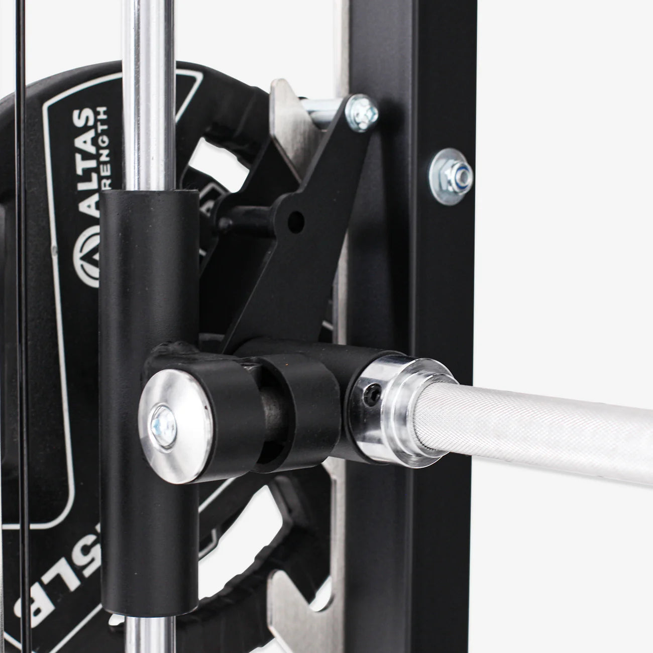 Atlas Strength AL-3107 Light Commercial Folding Smith Machine - Heavy Duty Home & Gym Strength Training Equipment for Weightlifting & Fitness Workouts