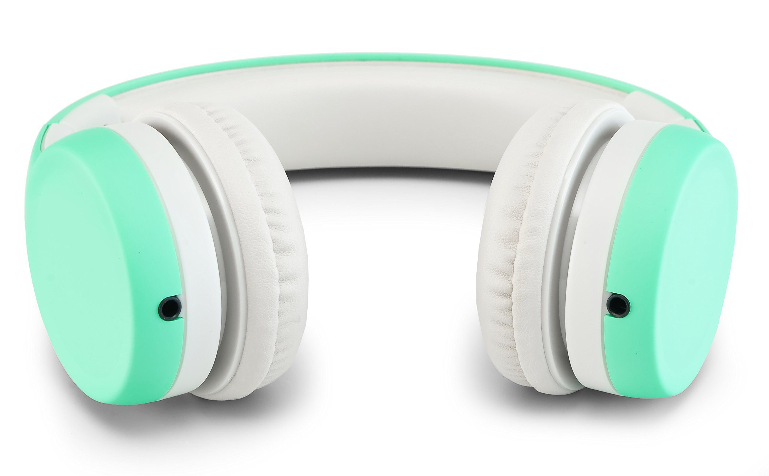 Nenos Kids Headphones with Volume Limiter - Foldable Over-Ear Headphones for Children, Safe & Comfortable (Mint Green) - Perfect for Online Learning, Gaming, and Travel
