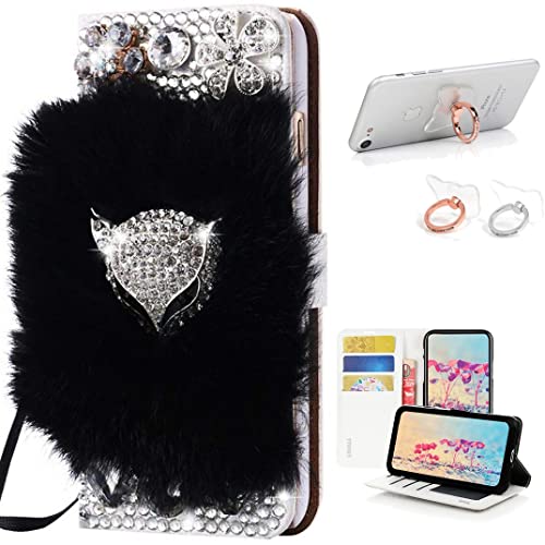 Black, Luxury Fox Flowers