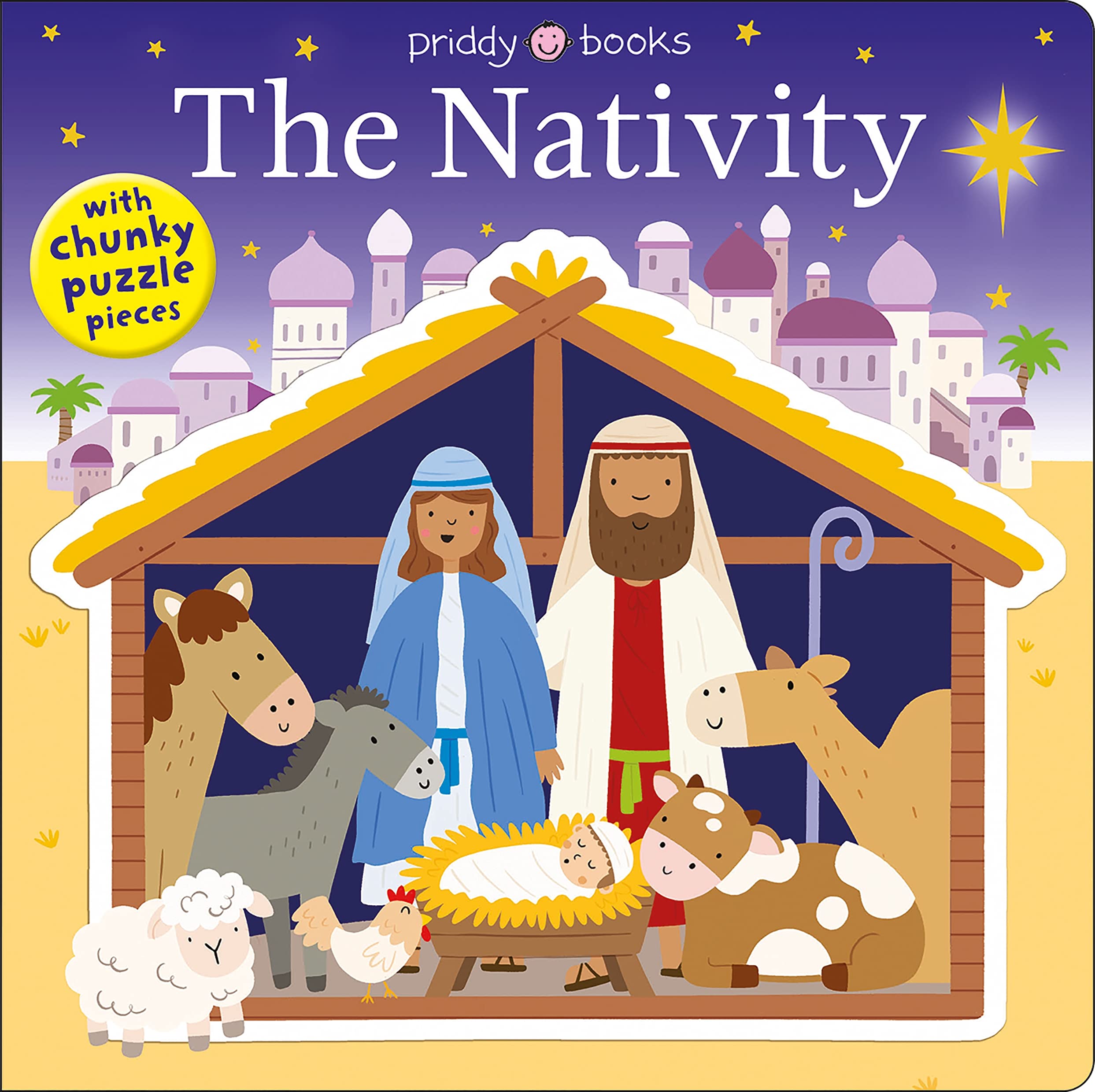 Nativity Chunky Puzzle Set for Kids - Wooden Christmas Puzzle & Play Activity - Perfect for Holiday Family Fun & Early Learning