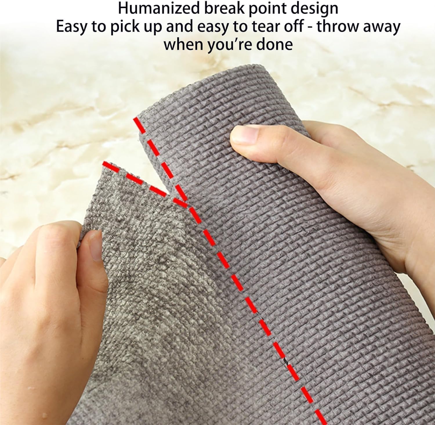 ZEELPETAL Durable Microfiber Kitchen Scrub Cloth Roll - Lint Free, Reusable Cleaning Towels for Kitchen, Multi-Purpose, 1 pc, Ideal for Countertops, Dishes, and Stainless Steel