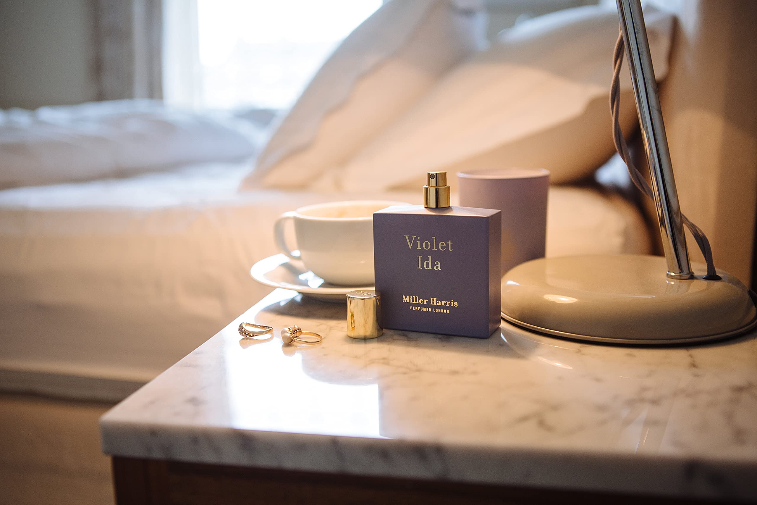 Miller Harris Violet Ida Eau de Parfum 50ml - Floral & Powdery Women's Perfume | Long-Lasting Luxury Fragrance for Date Night & Special Occasions