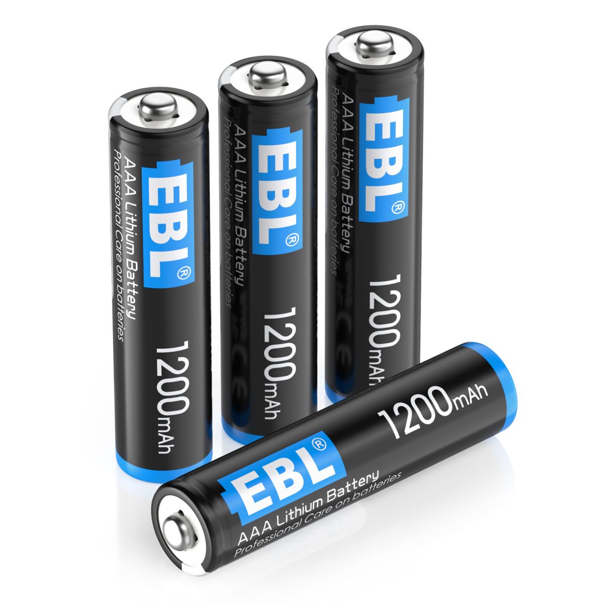 EBL 1200mAh 1.5V AAA Lithium Batteries - Long Lasting Power for Digital Cameras, Flashlights & Toys - Non-Rechargeable High Performance Batteries