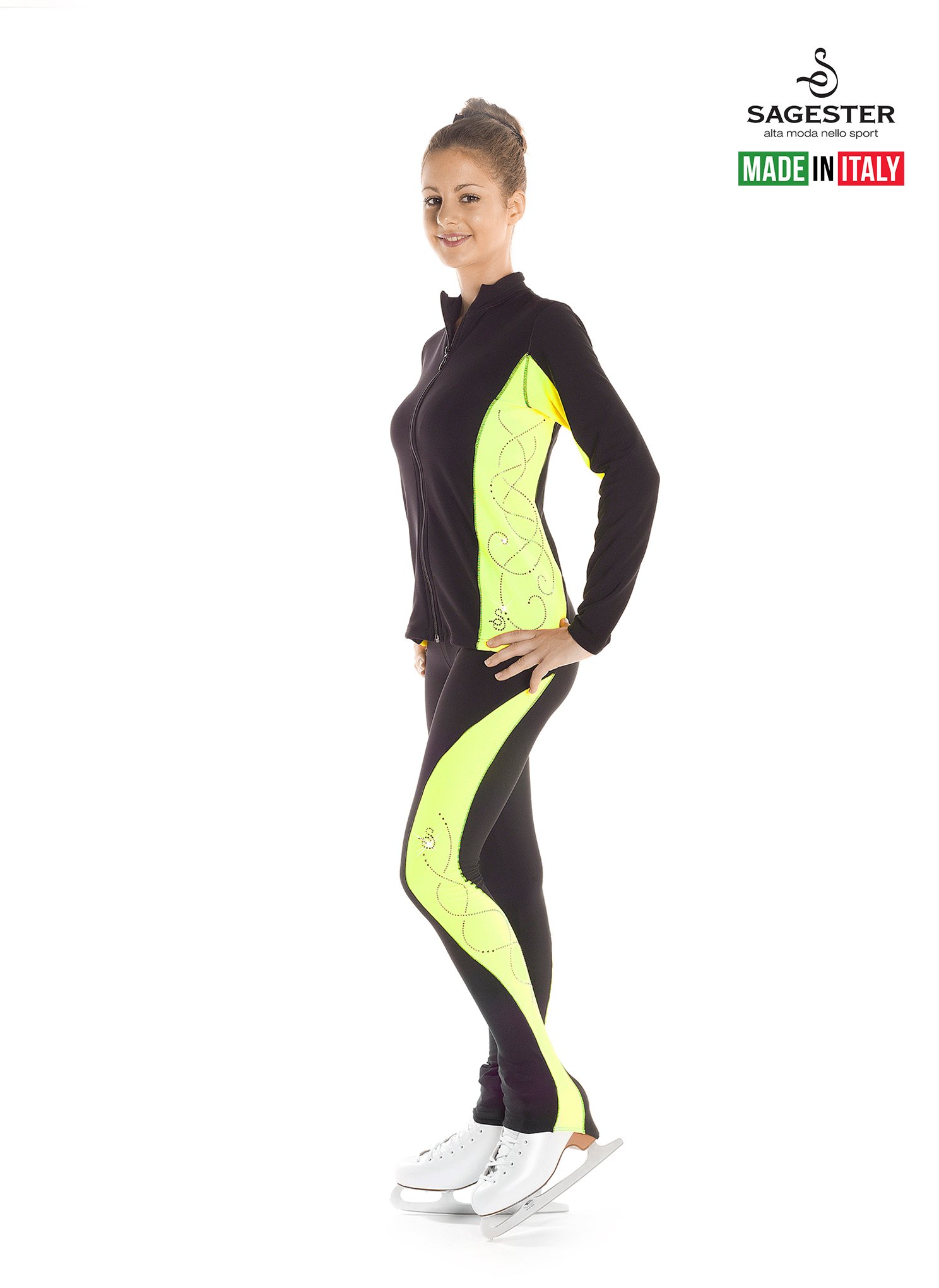 Premium Figure Ice Skating Pants - Handcrafted in Italy for Professional Training | Perfect for Ice Skating Practice, Performances & Winter Sports