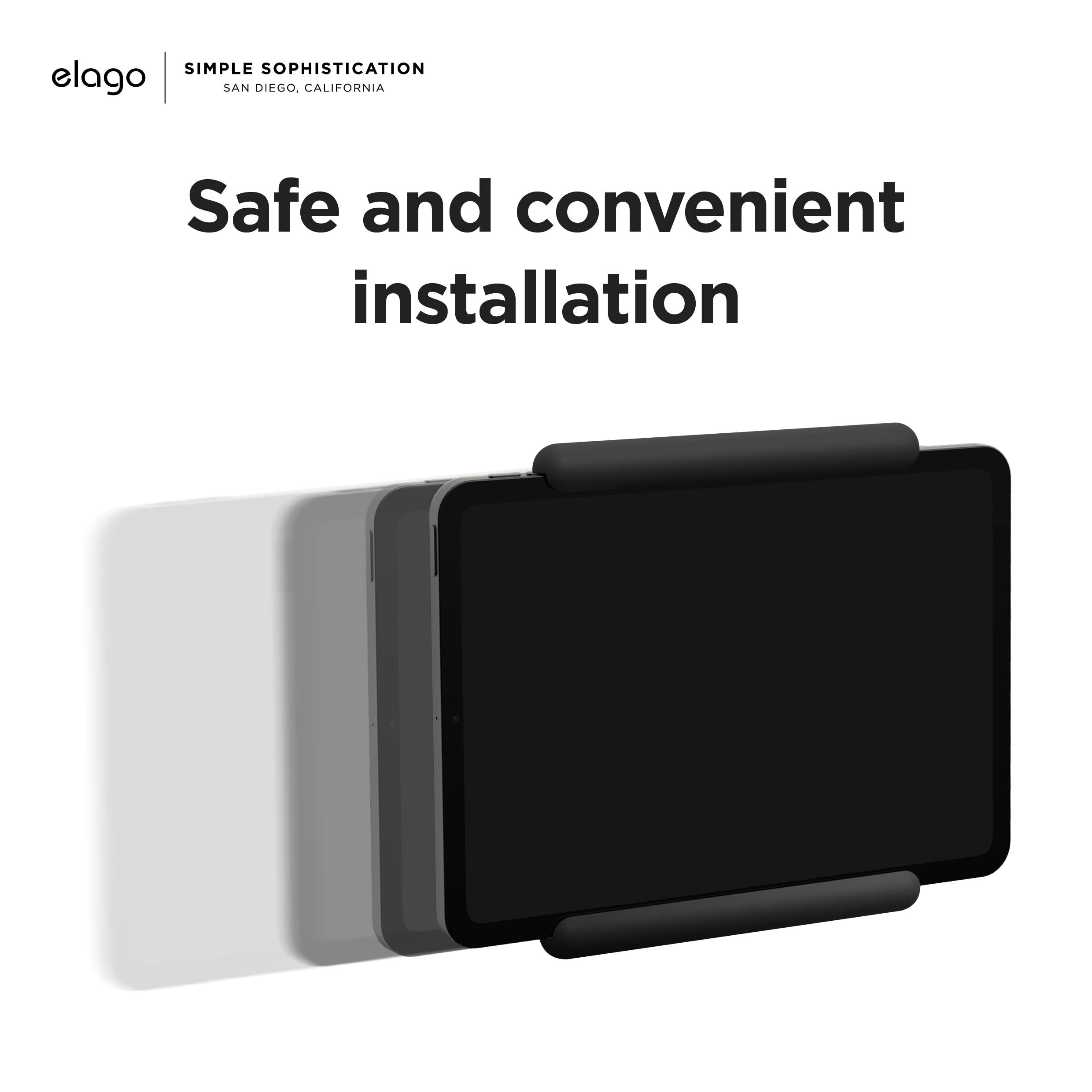 elago Home Hub Mount for iPad - Wall Mount Holder Compatible with iPad Mini, Air & Pro | HomeKit Support, Easy Installation, Scratch-Free Design with Cable Management | Perfect for Smart Home Control & Wall-Mounted iPad Display