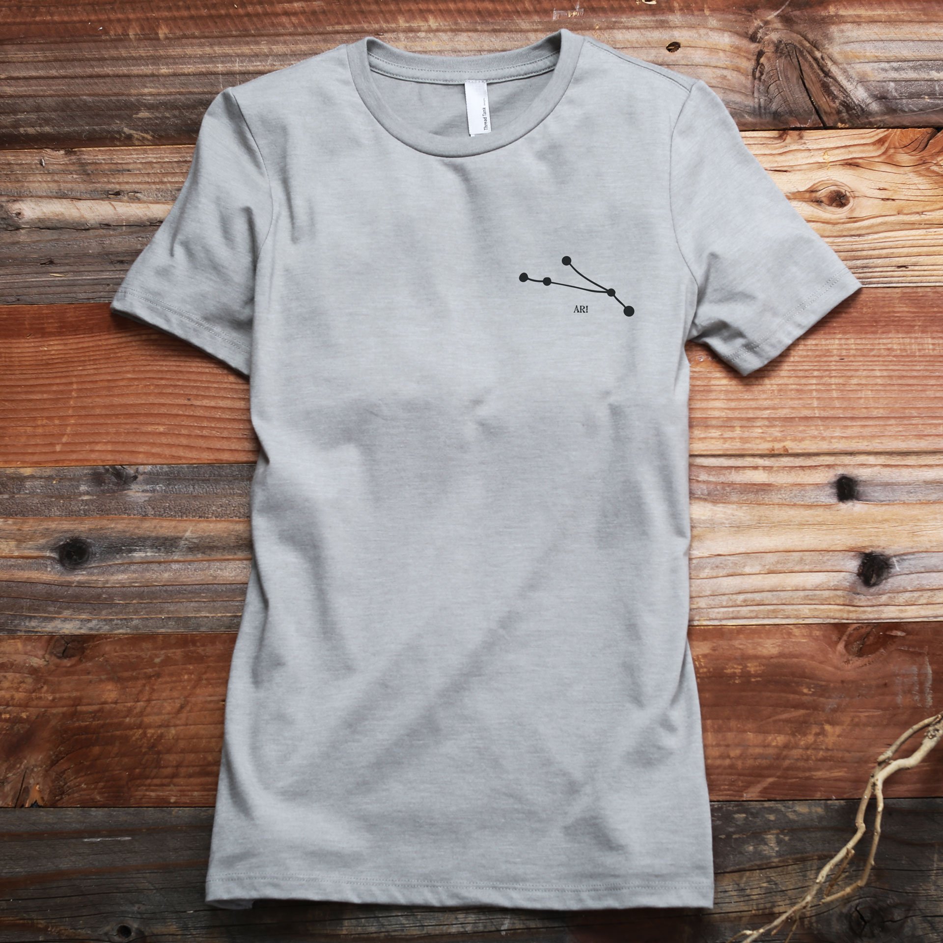Aries Zodiac Sign Women's Relaxed Fit T-Shirt - Horoscope Graphic Tee in Charcoal Grey | Perfect for Casual Wear, Birthday Gifts & Astrology Lovers