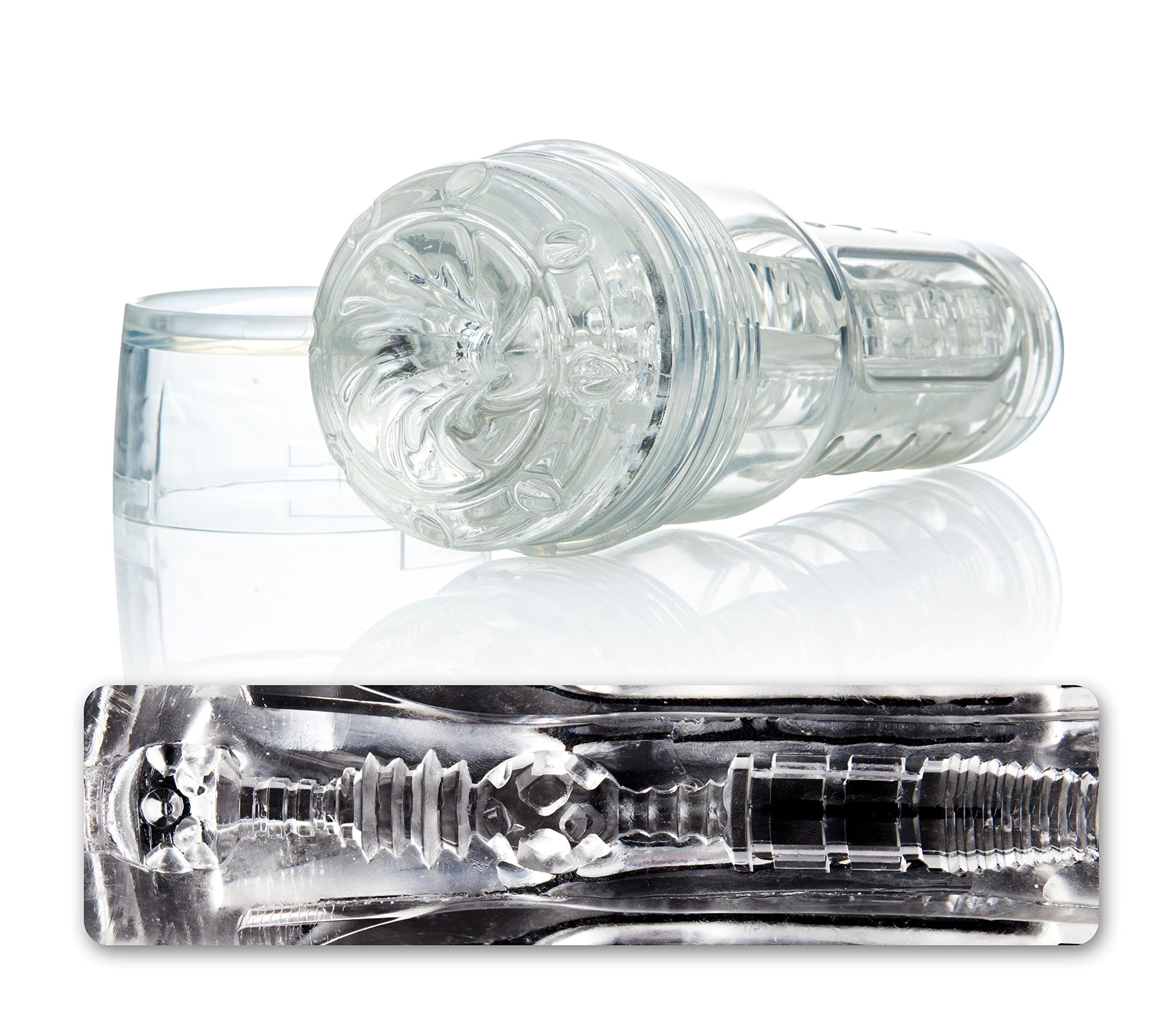 Fleshlight Go Torque Clear Male Masturbator - Discreet & Realistic Male Sex Toy for Solo Pleasure & Stress Relief