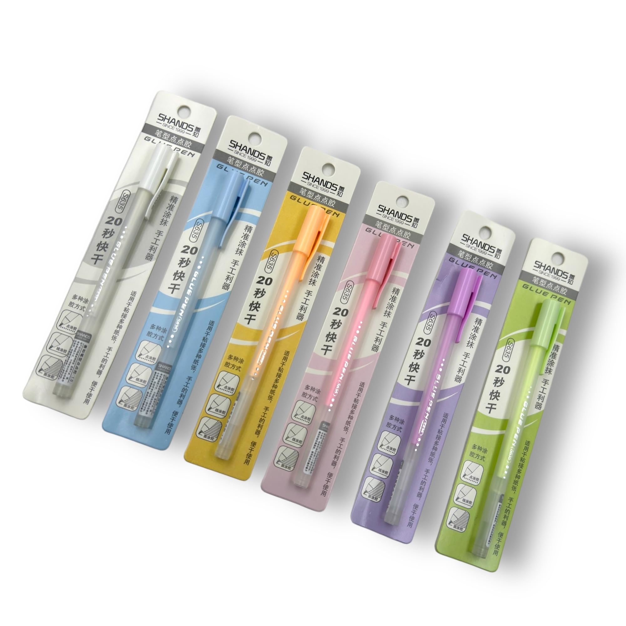 SAMVARDHAN Mess-Free Liquid Glue Pens for Crafts, School & Office - 3-Pack Bold Multicolor Glue Sticks | Perfect for Scrapbooking, DIY Projects & Paper Crafts